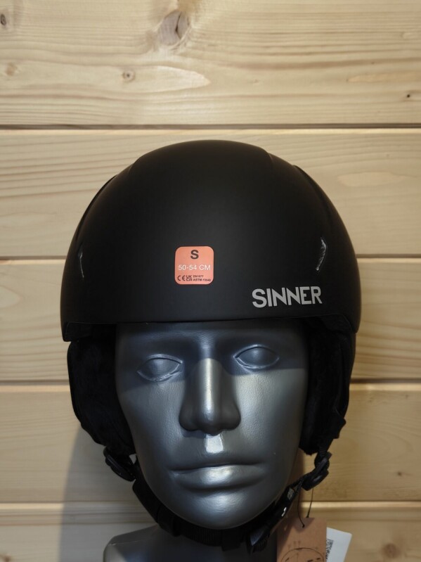 PRILBA SINNER CREST MATTE BLACK 50-54CM